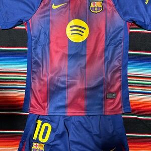 Nike FC Barcelona soccer jersey for kid- Blue, Red & Yellow